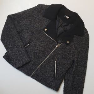 H&M cropped moto jacket, 10